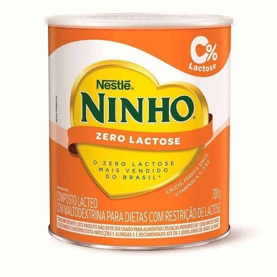 Nestlé Ninho Zero Lactose: composto lácteo com maltodextrina, em filete quase invisível