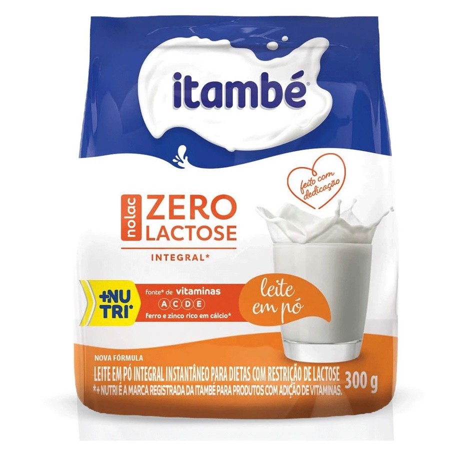 Itambé Nolac Zero Lactose Integral: leite em pó integral instantâneo