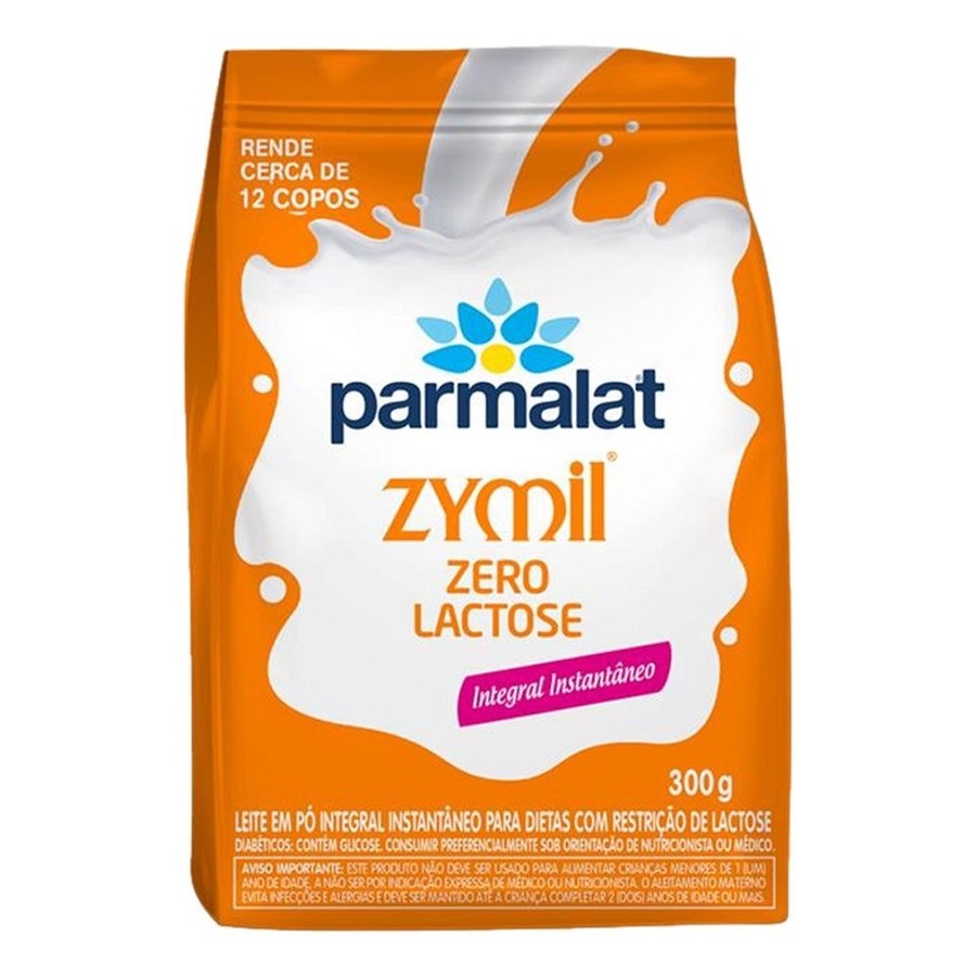 Parmalat Zymil Zero Lactose Integral: leite em pó integral instantâneo