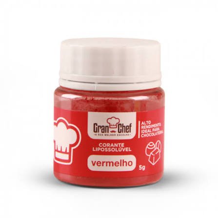 Corante em pó vermelho Gran Chef